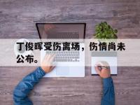 IM电竞电脑app-丁俊晖受伤离场，伤情尚未公布。